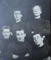 1948-1950 - Les gamins de la gamme, quintet de voix à capella qu’on pouvait entendre à Radio-Carabins de l’Université de Montréal. On y reconnaît l’honorable Juge Jean Reeves, Me Guy Gagnon, Aimé Major et ...